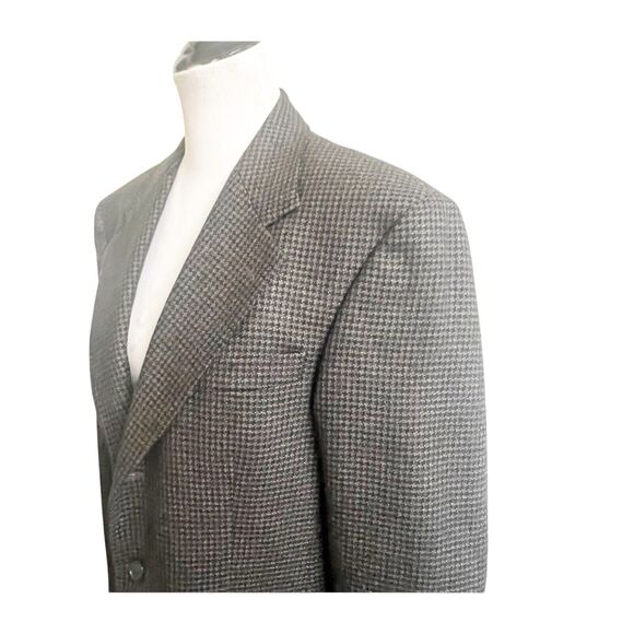 Vintage GianFranco Ruffini Men’s Houndstooth Blazer 100% Lambswool Size 38/Small - Picture 5 of 15